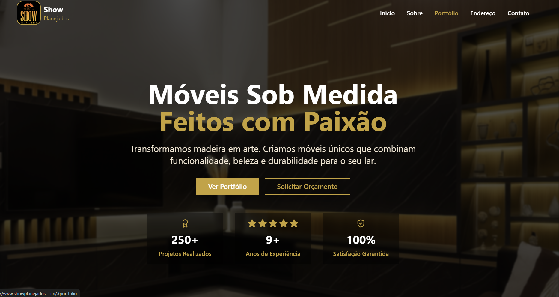 Site Landing page